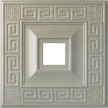 Ekena Millwork Eris Ceiling Medallion (Fits Canopies up to 9 7/8"), 18"W x 18"H x 3 1/2"ID x 1 1/8"P, Flash Copper CM18ERFCS